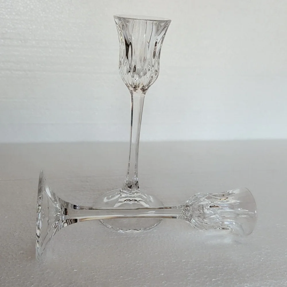 Gorham Althea Crystal Candlestick Pair 8.5
